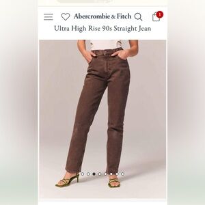 Women  Brown jeans abercrombie